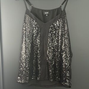 Black Sequin Women's Top
